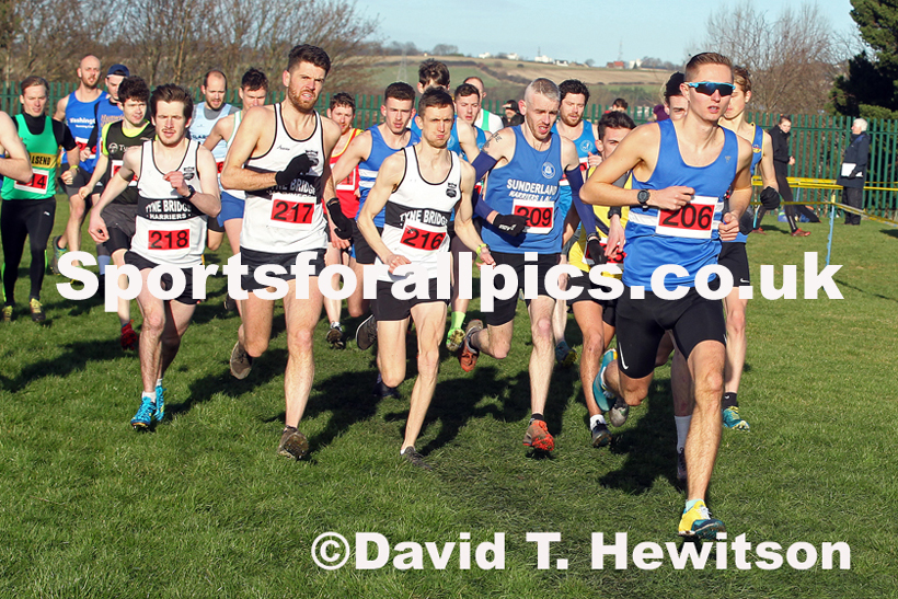 Senior mens 2020 Birtley Cross Country Relay, County Durham.  Photo: David T. Hewitson/Sports for All Pics